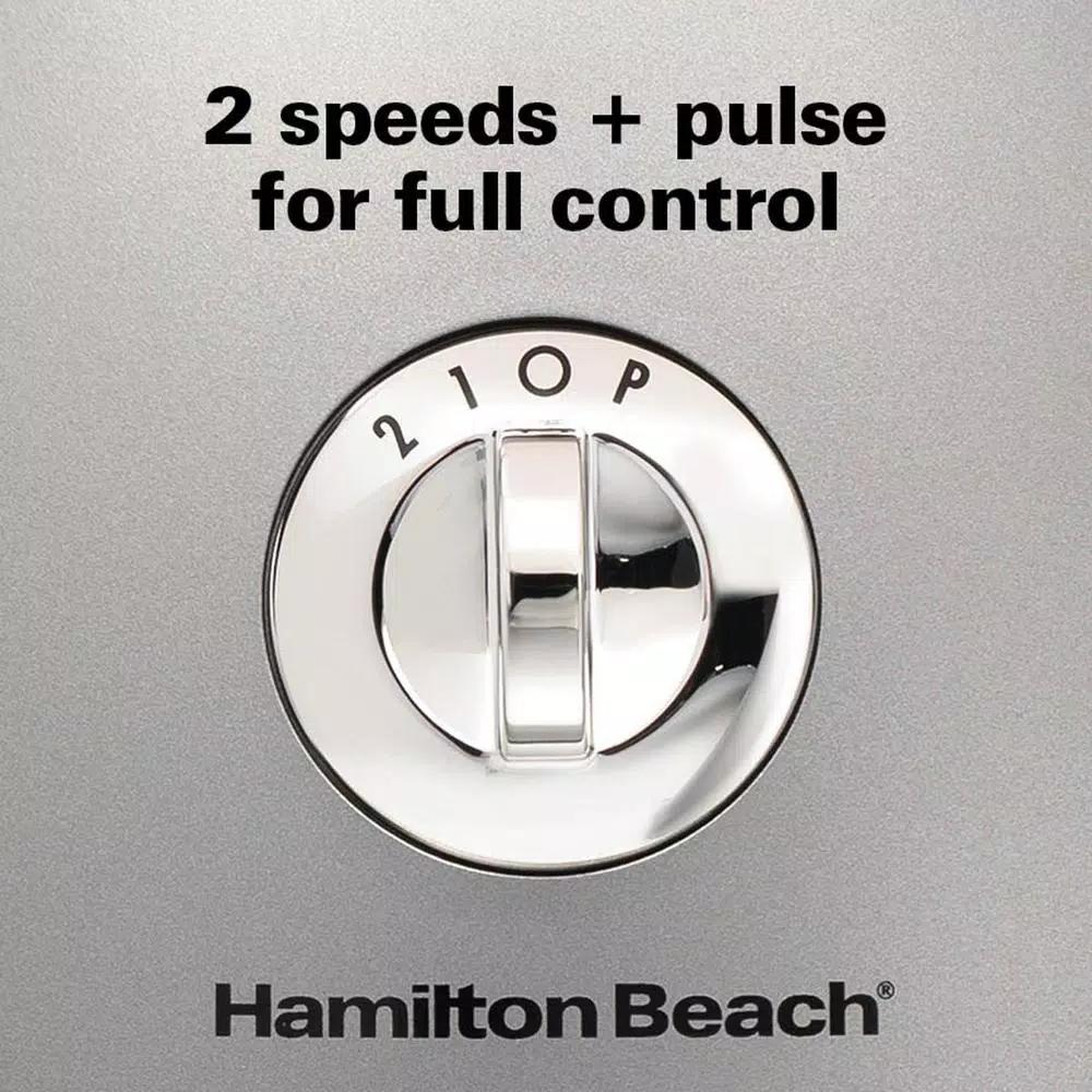 Hamilton Beach 10-Cup Food Processor, 525W, 3-Speed Grey