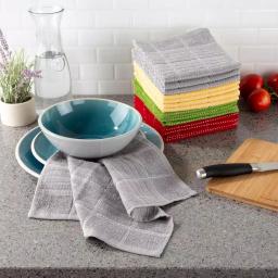 Unbranded Weymouth Home 16-Piece 100% Cotton Woven Checked Kitchen Dish Towel Set thumbnail 4