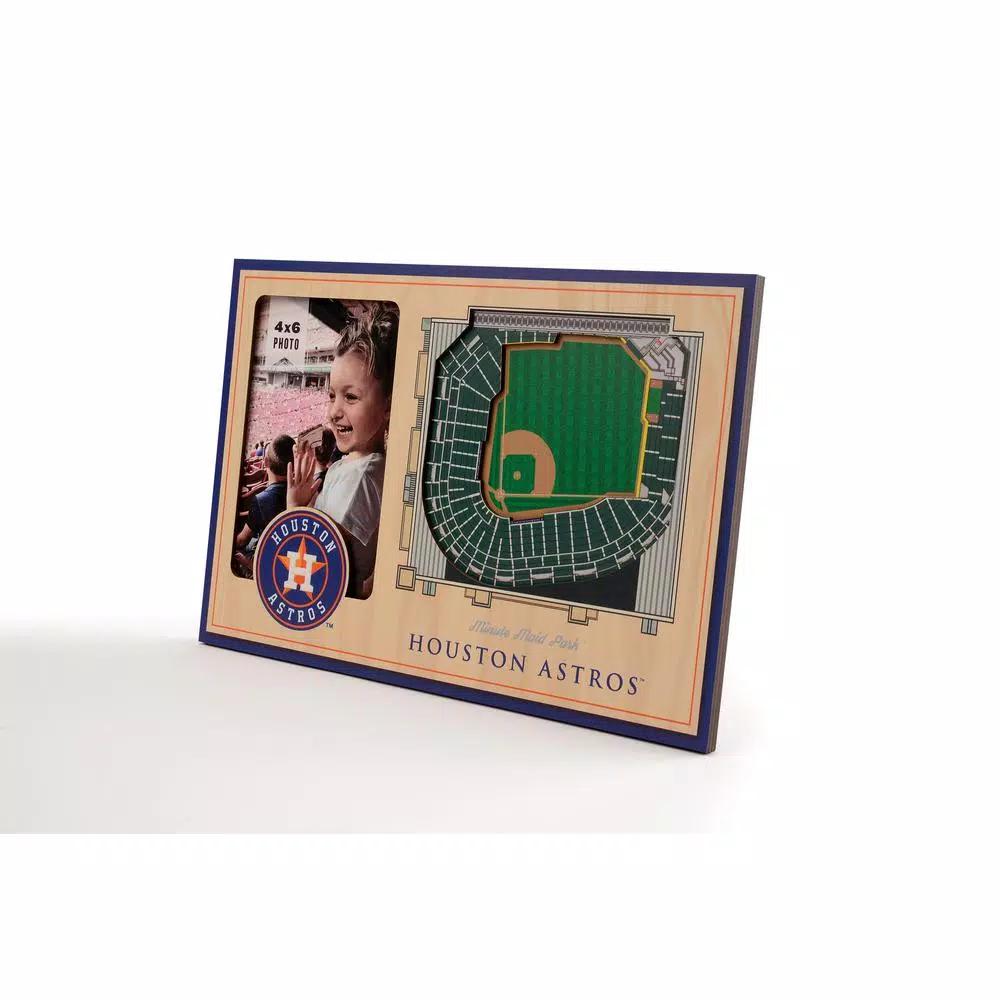 YouTheFan MLB Houston Astros StadiumView 3D Picture Frame - Minute Maid Park Replica - 4x6 Photo Frame