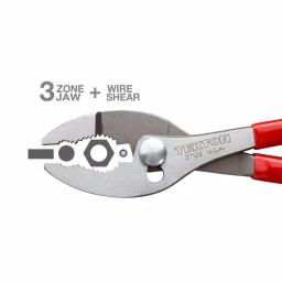 TEKTON 8 in. Slip Joint Pliers with Universal 3-Zone Jaws and Wire Cutter thumbnail 8