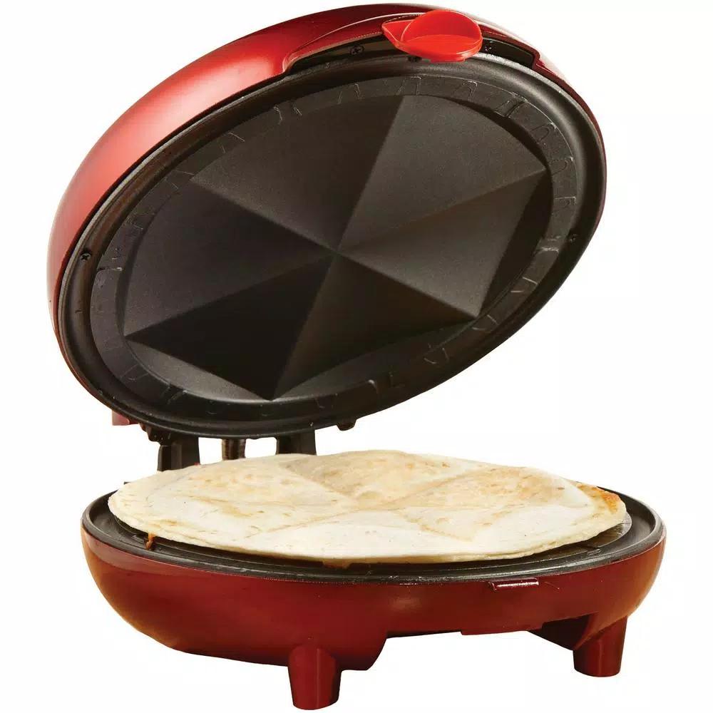 Brentwood Appliances TS-120 8-Inch Nonstick Quesadilla Maker, 900W, Red