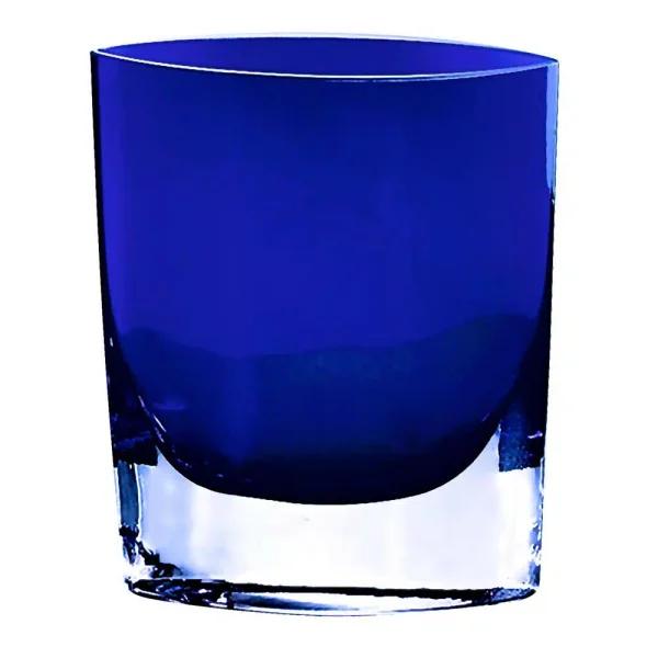 Badash Crystal Sutton Galleries Samantha 8 in. Cobalt Blue European Mouth Blown Glass Bud Vase