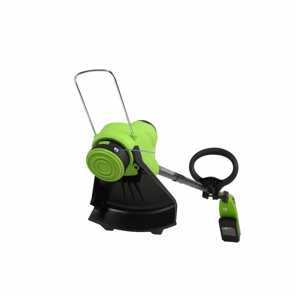 Greenworks 24V Cordless TORQDRIVE String Trimmer with 2.0 Ah Battery and Charger, 10 in. Cutting Path