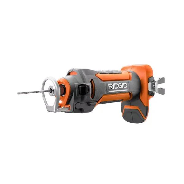 RIDGID 18V Cordless Drywall Cut-Out Tool with 28,000 RPM and Depth Guide