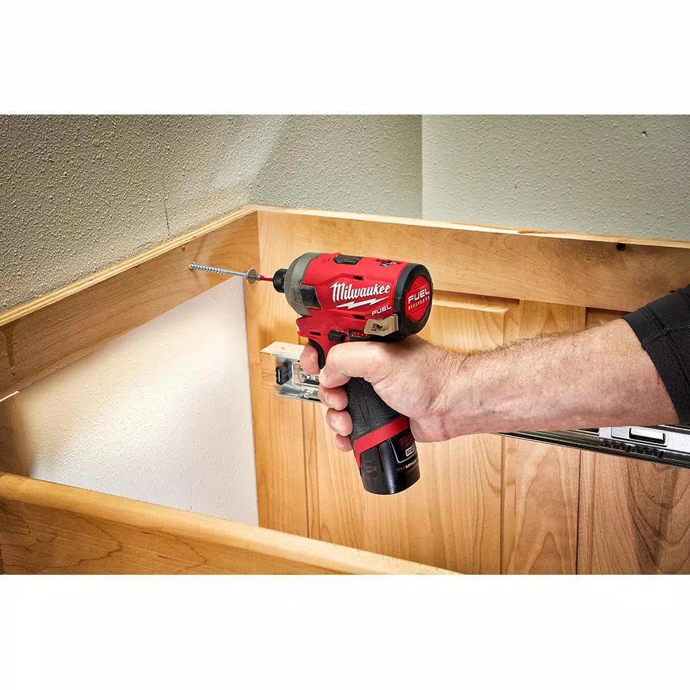 Milwaukee M12 FUEL 12V Cordless Oscillating Multi-Tool and Surge Impact Driver Combo Kit with (2) 3.0 Ah Batteries