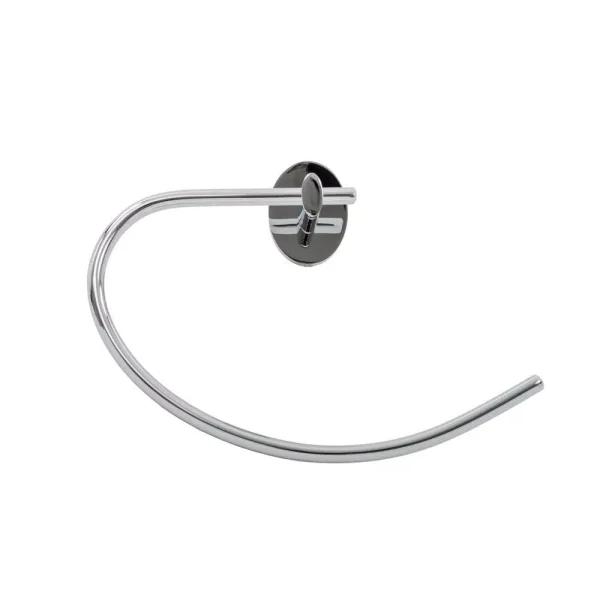 Italia Amalfi Polished Chrome Towel Ring - Solid Brass Hand Towel Holder