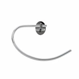 Italia Amalfi Polished Chrome Towel Ring - Solid Brass Hand Towel Holder thumbnail 1