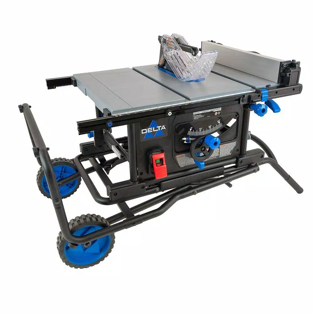 Delta 36-6023 10 in. Portable Contractor Table Saw with Rolling Stand