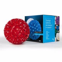 Wintergreen Lighting 7.5 in. Red LED Starlight Sphere with 120 Mini Lights thumbnail 5