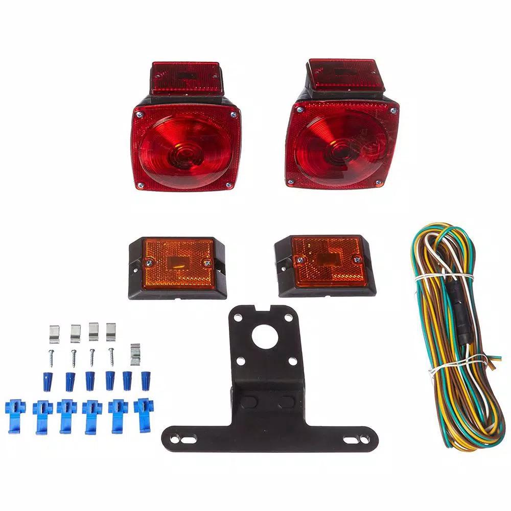MaxxHaul 12V Incandescent Trailer Light Kit for Trailers Under 80 in. - DOT Compliant