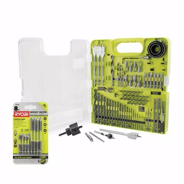 RYOBI 98-Piece Multi-Material Drill and Driver Kit with 8-Piece Bonus Impact Rated Driving Set