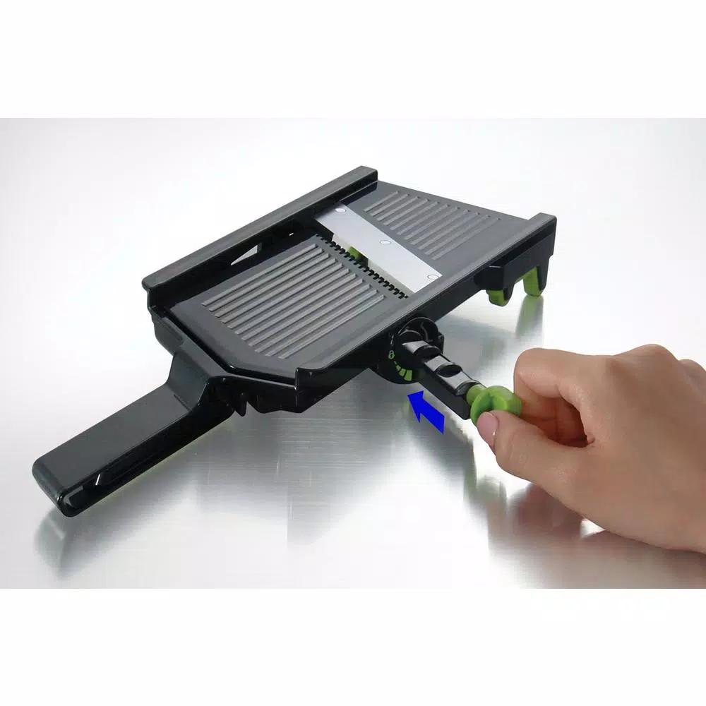 Simposh Handheld Mandoline Slicer with Julienne Blades and Adjustable Thickness Settings