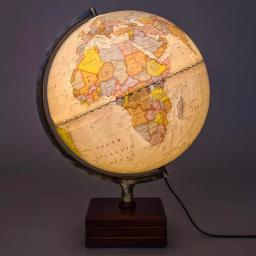 Waypoint Geographic Horizon II Illuminated 12 in. Desktop Globe with Dark Cherry Wood Stand thumbnail 1