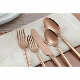 Home Decorators Collection Brenner 40-Piece Copper Finish 18/0 Stainless Steel Flatware Set, Service for 8 thumbnail 10