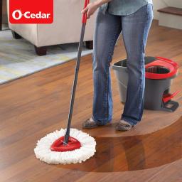 O-Cedar EasyWring Spin Mop Microfiber Refill, White thumbnail 3