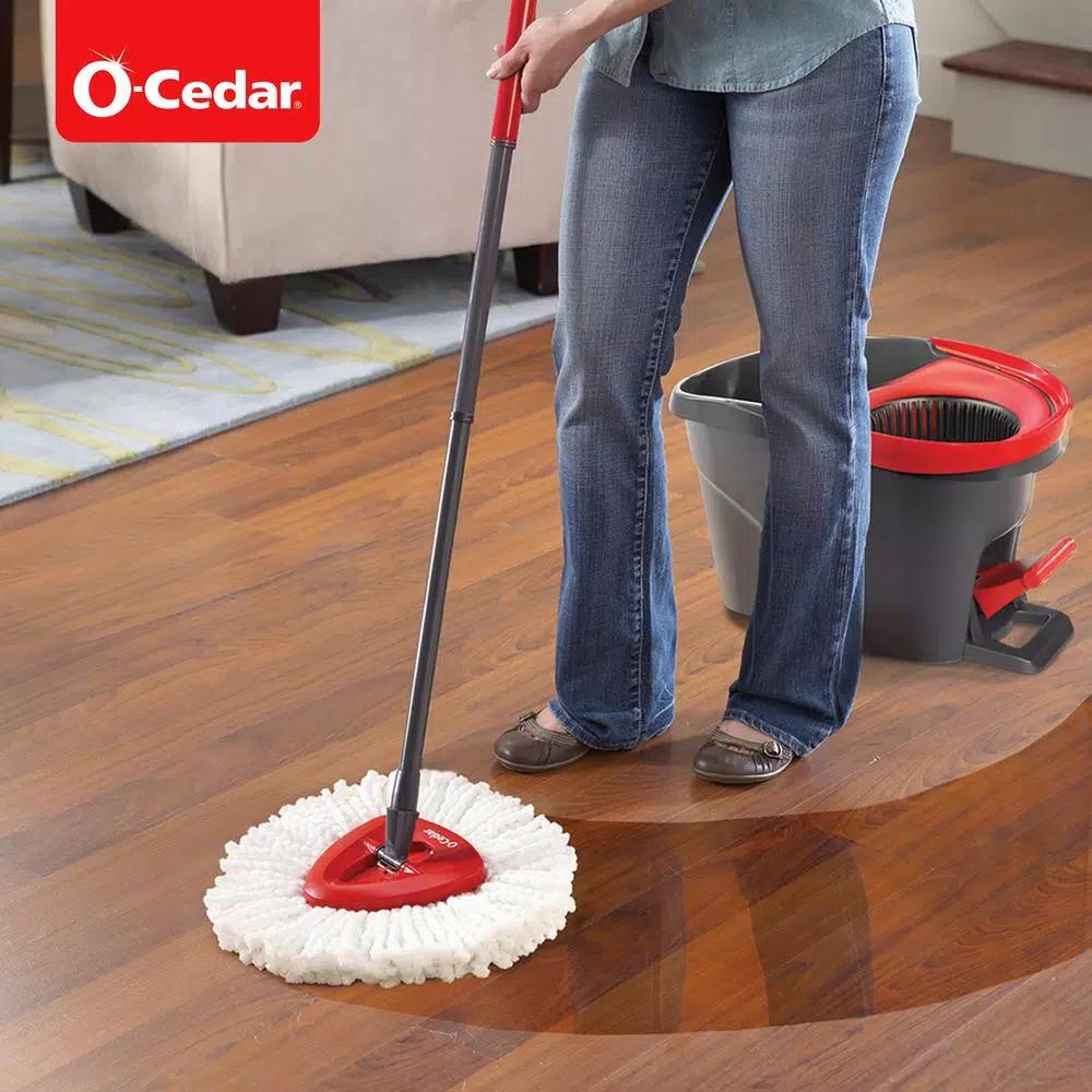 O-Cedar EasyWring Spin Mop Microfiber Refill, White