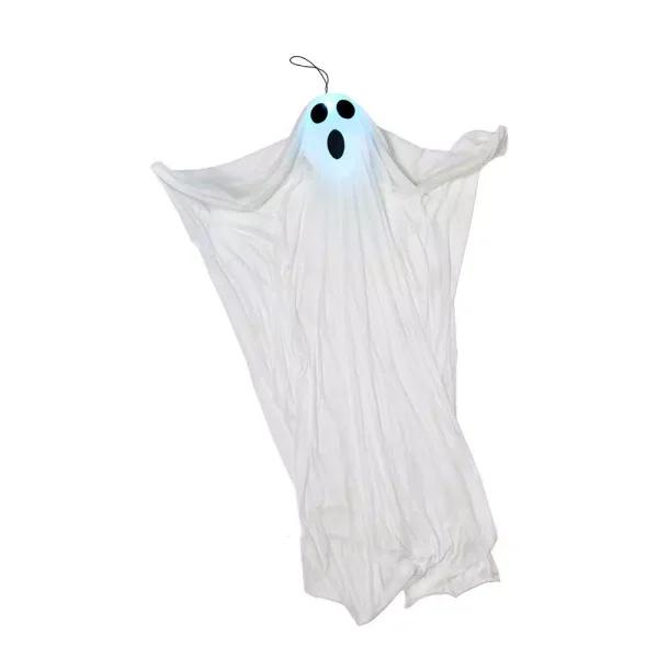 Unbranded 70 in. Light Up Hanging Ghost with Multicolor LED Head and Posable Arms