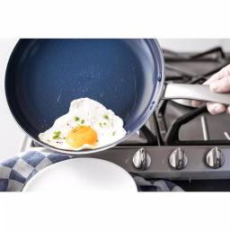 Blue Diamond 10 in. Aluminum Ceramic Nonstick Frying Pan, Blue thumbnail 2