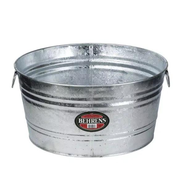 Behrens 35 Gal. Hot Dipped Galvanized Steel Round Utility Tub