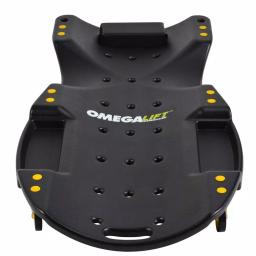 Omega Lift 48 in. HDPE Plastic Mechanic Creeper with Padded Headrest and Dual Tool Trays, 440 lb. Capacity thumbnail 4