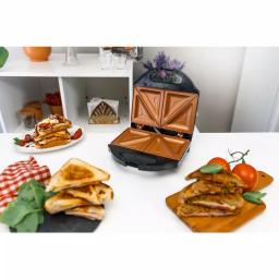 Gotham Steel Ti-Ceramic Non-Stick Sandwich Maker, 2-Slice Countertop Grill, Black thumbnail 5