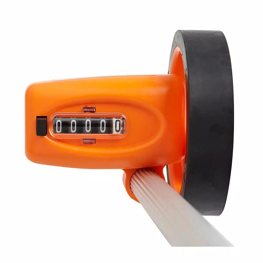 Keson 4 in. Metal Measuring Wheel with Telescoping Handle, 5-Digit Counter