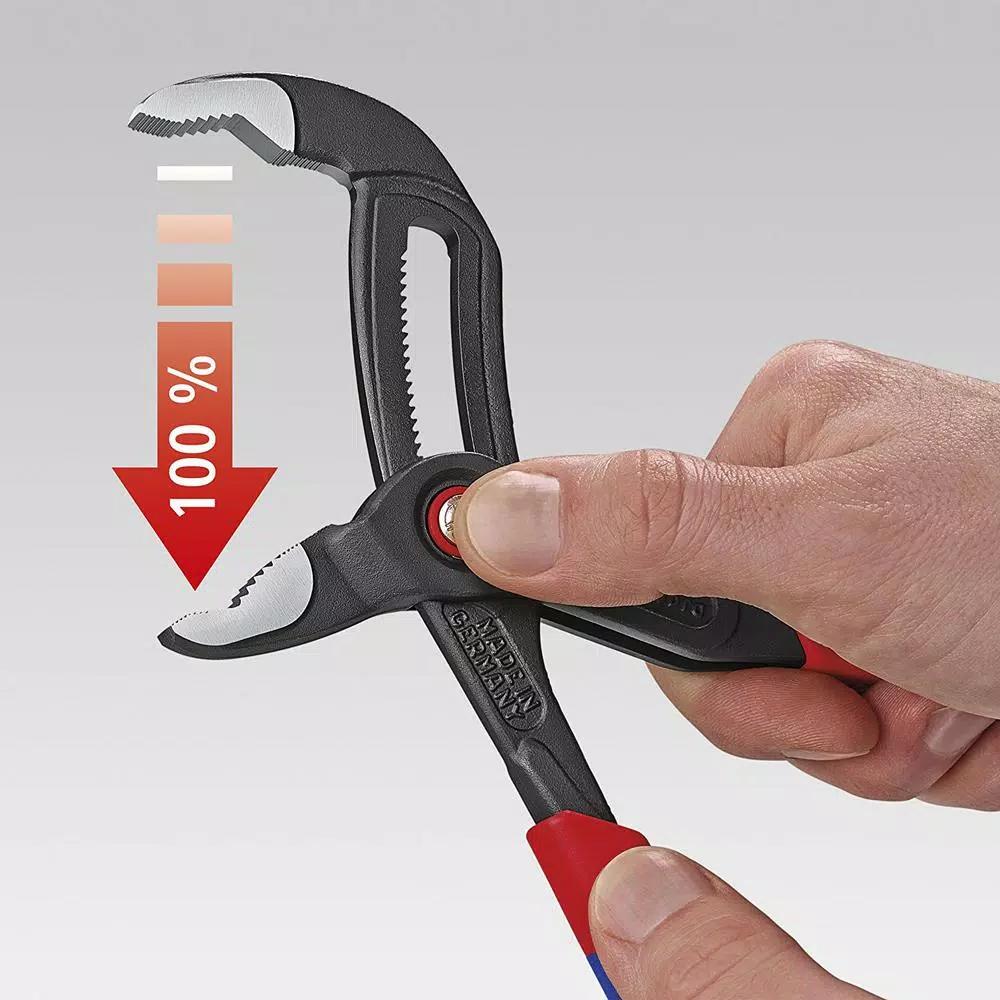 Knipex Cobra Series 10 in. QuickSet Water Pump Pliers with Multi-Component Comfort Grip