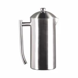 Frieling 8-Cup Brushed Stainless Steel French Press, Double-Walled Insulated Coffee Maker thumbnail 1