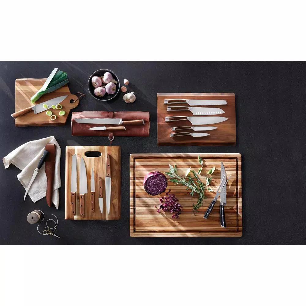 Cangshan W Series 6-Piece German Steel Knife Set with Solid Walnut Wood Block