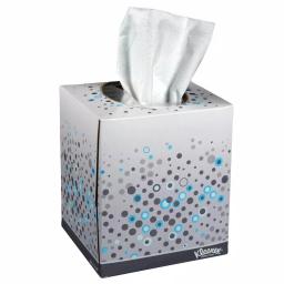 Kleenex Anti-Viral Cube Facial Tissue, 3-Ply, 68-Count White thumbnail 2