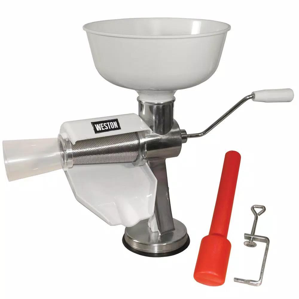 Weston Tomato Strainer and Fruit Press Sauce Maker with Stainless Steel Screen