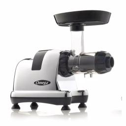 Omega Horizontal Slow Masticating Nutrition Center Chrome Juicer thumbnail 1
