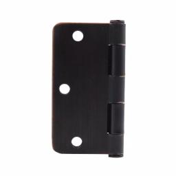 Everbilt 3-1/2 in. x 1/4 in. Radius Oil-Rubbed Bronze Steel Door Hinge, 24-Pack thumbnail 6