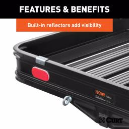 CURT Aluminum Hitch Cargo Carrier with Folding Ramp, 500 lb. Capacity, 2 in. Receiver thumbnail 10