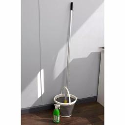 Unbranded 2.6 Gal. Grey Collapsible Plastic & Silicone Bucket, 10L Capacity thumbnail 2