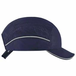 Skullerz 8955 Lightweight Navy Blue Vented Bump Cap with Short Brim thumbnail 4