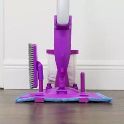 Rejuvenate Click N Clean Mop Storage Caddy Kit, Purple Vertical Organizer thumbnail 3