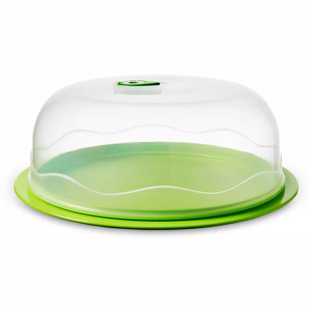 Ozeri INSTAVAC Ready-Serve Domed Food Storage Container Set, 4-Piece BPA-Free Vacuum Seal Nesting Set