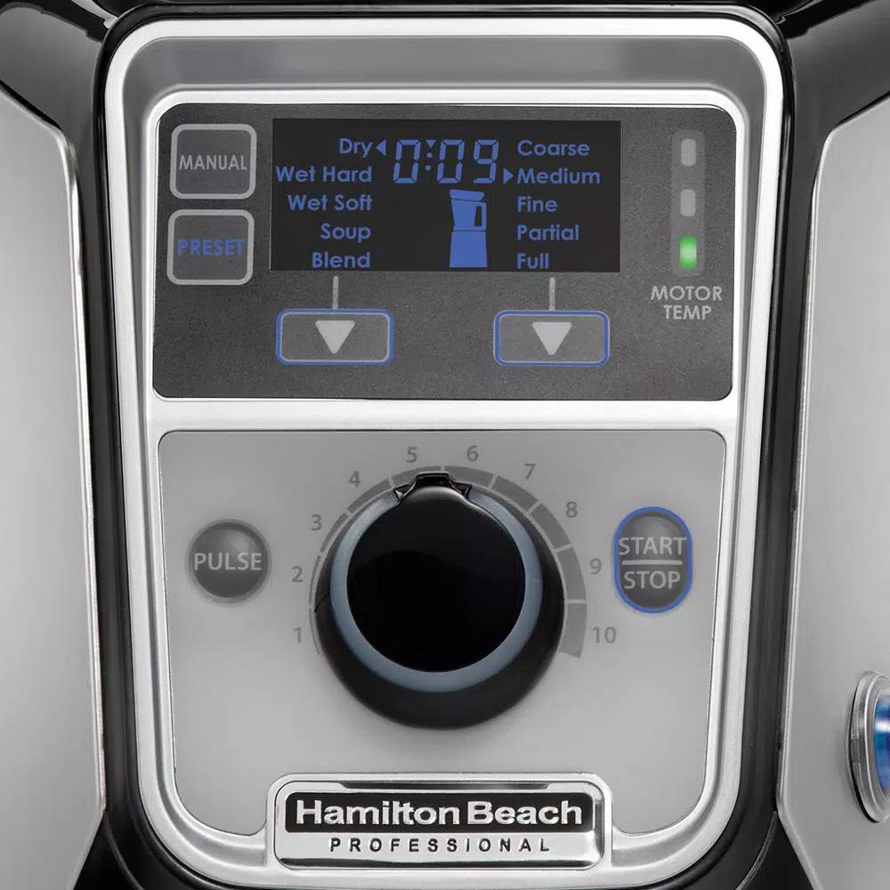 Hamilton Beach Professional 13-Speed Stainless Steel Juicer Mixer Grinder with 3 Jars