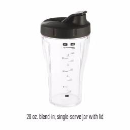 Weston Pro Series 11-Speed Blender with Sound Shield, 32 oz. Shatterproof Jar & 20 oz. Travel Jar, Stainless Steel thumbnail 5
