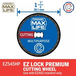Dremel EZ Lock High Performance Diamond Wheel Grinding and Cut-Off Wheel thumbnail 2