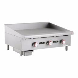 Magic Chef 36 in. Commercial Thermostatic Countertop Gas Griddle, Stainless Steel thumbnail 3