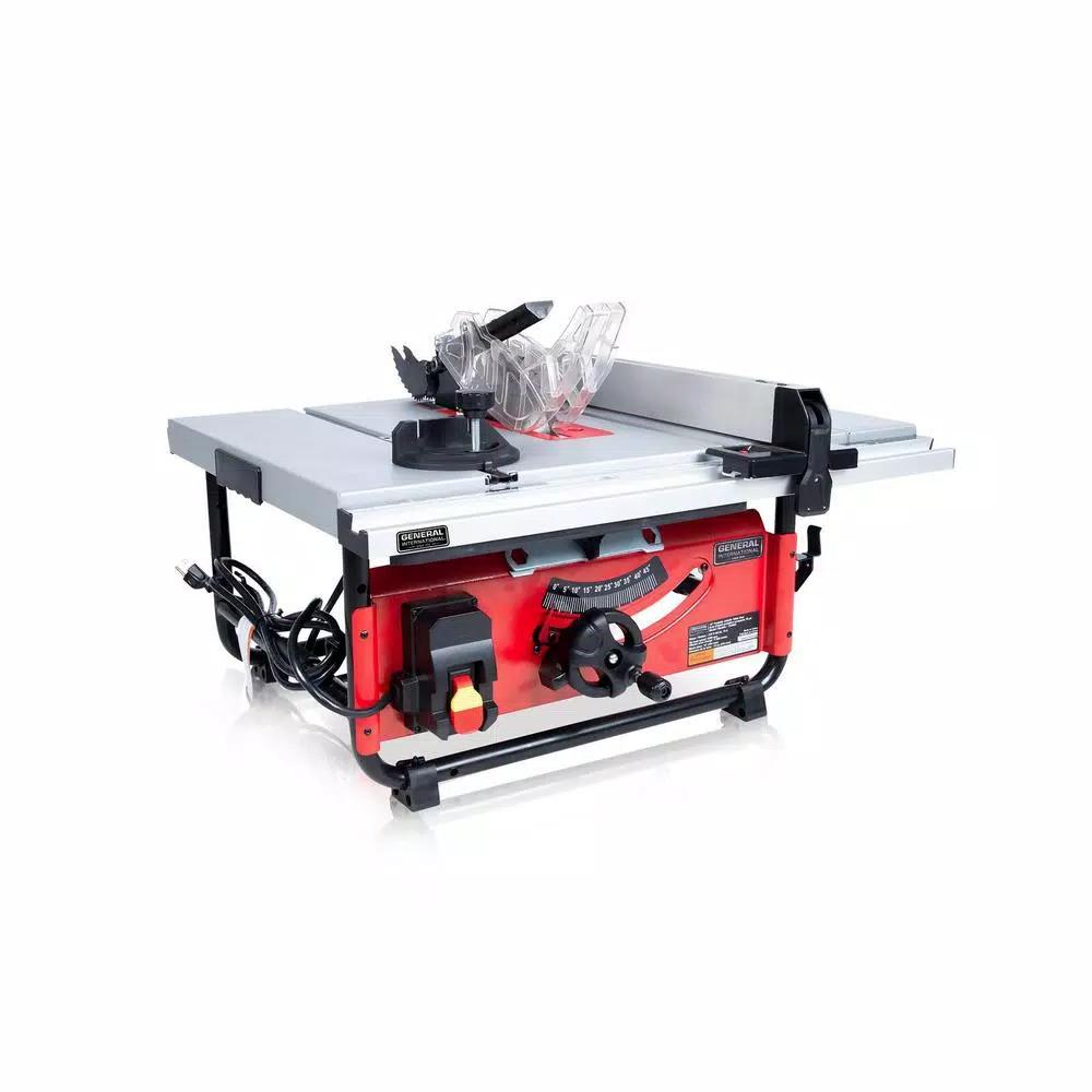 General International 10 in. 15 Amp Commercial Benchtop Table Saw