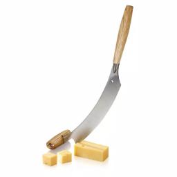 Boska 2-Handle Dutch Cheese and Pizza Knife with Natural Oak Handles thumbnail 2