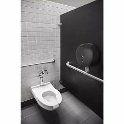 Alpine Industries Gray Jumbo Toilet Paper Dispenser - Durable ABS Plastic Wall Mount thumbnail 2