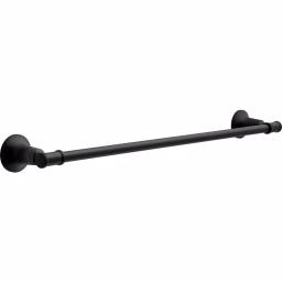 Delta Chamberlain 24 in. Matte Black Towel Bar, Zinc Die Cast Construction thumbnail 1