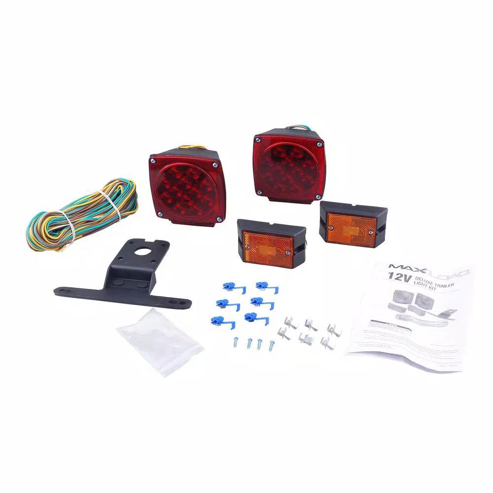 Max Load 12-Volt LED Trailer Light Kit, DOT-Approved, Up to 80 in. Wide