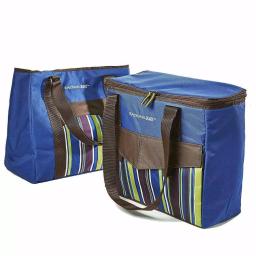 Rachael Ray ChillOut To Go Blue Deluxe Thermal Tote Set of 2 - Insulated Cooler & Dry Storage Bags thumbnail 1