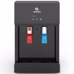 Avalon Bottleless Countertop Water Cooler Dispenser, Hot & Cold, Self-Cleaning, Black thumbnail 1