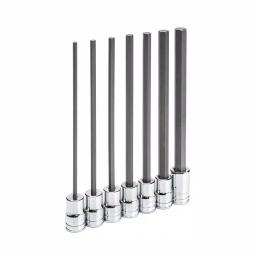 GearWrench 3/8 in. Drive Long Length Hex Bit SAE Socket Set, 7-Piece thumbnail 4